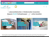 mottenshop24.com Webseite Vorschau