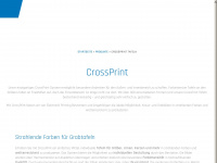 crossprint.eu Webseite Vorschau