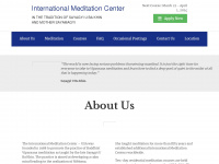 internationalmeditationcenter.org Webseite Vorschau