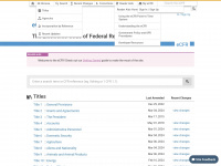 ecfr.gov Webseite Vorschau