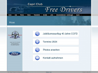 capriclubfreedrivers.ch Webseite Vorschau