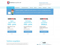 telefoonvergelijken.nl Webseite Vorschau