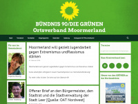 gruene-moormerland.de Webseite Vorschau