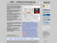 hoerbuchverwaltung.de Webseite Vorschau