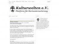 kulturwelten.org Webseite Vorschau