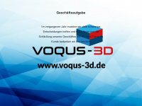voqus-3d.com Webseite Vorschau