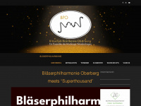 blaeserphilharmonie-oberberg.de Webseite Vorschau