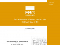 ebg-wohnbau.de Webseite Vorschau