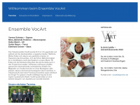 ensemble-vocart.de Webseite Vorschau