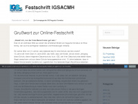 festschrift-igsacmh.de Webseite Vorschau