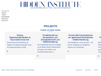 hidden-institute.org Webseite Vorschau
