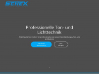 schex-veranstaltungstechnik.de Webseite Vorschau