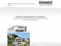 ronner-architektur.ch Webseite Vorschau