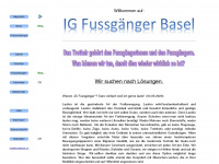 igfussgaengerbasel.ch Webseite Vorschau