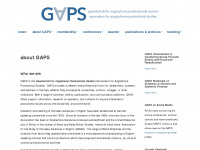 g-a-p-s.net Webseite Vorschau