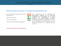 lfi-ingenieure.de Webseite Vorschau