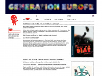 generationeurope.cz Webseite Vorschau