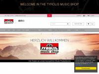 tyrolismusic.shop Webseite Vorschau