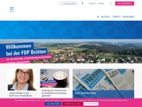 fdp-bruetten.ch Webseite Vorschau