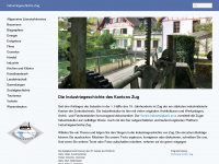 industriegeschichte-zug.ch Webseite Vorschau