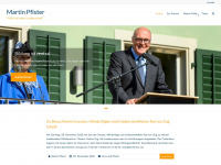 martin-pfister.ch Webseite Vorschau