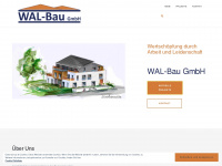 wal-bau.de Webseite Vorschau