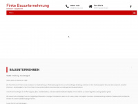 finke-bau.com Webseite Vorschau