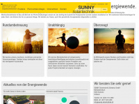 sunny-solartechnik.ch Webseite Vorschau