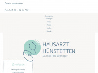 hausarzt-huenstetten.de Webseite Vorschau