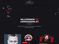 commanders.at Webseite Vorschau