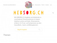 hebsorg.ch Webseite Vorschau