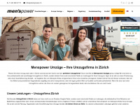 menspower-umzuege.ch Webseite Vorschau
