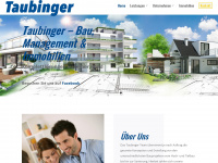 taubinger-holding.at Webseite Vorschau
