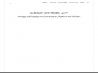 spaltenstein-storen.ch Webseite Vorschau