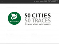 50cities-50traces.org Webseite Vorschau