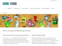 littering-recycling.ch Webseite Vorschau