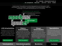 machine-hunter.de Webseite Vorschau