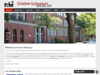 schadow-gymnasium-berlin.de Webseite Vorschau