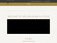 archaeologicalpaths.com Webseite Vorschau