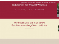 weinhof-wittmann.at Webseite Vorschau