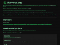 tildeverse.org Webseite Vorschau