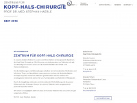 kopf-hals-chirurgie.ch Webseite Vorschau