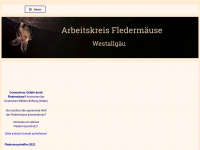 fledermausschutz-rv.de Webseite Vorschau