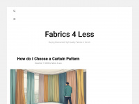 fabrics4less.co.uk Webseite Vorschau
