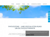 physiozone.ch Webseite Vorschau