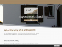 appartements-rendl.at Webseite Vorschau