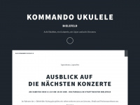 kommando-ukulele.de Webseite Vorschau