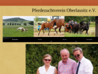 pferdezuchtverein-oberlausitz.de Webseite Vorschau