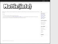 mattie.net Webseite Vorschau