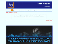 ird-radio.de Webseite Vorschau
